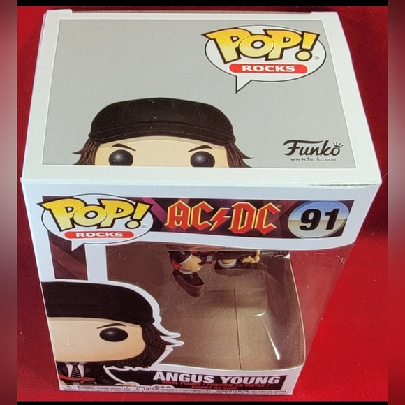 Angus young of acdc funko # 91 (nib)    with pop protector - Picture 4 of 7